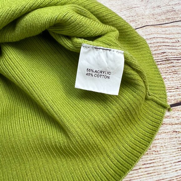 Princess Polly Womens 6 Crop Top Green Ribbed Tie Front Short Sleeve Y2K - Picture 7 of 11